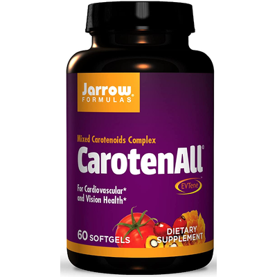 Комплекс из смеси каротиноидов / CarotenALL Mixed Carotenoids Complex, Jarrow Formulas, 60 гелевых капсул