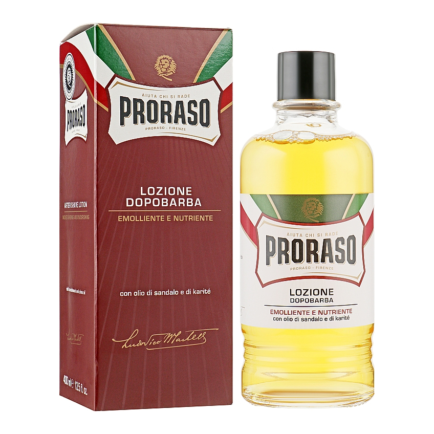 Лосьон после бритья с экстрактом карите и сандаловым маслом Proraso Nutrition After Shave Lotion