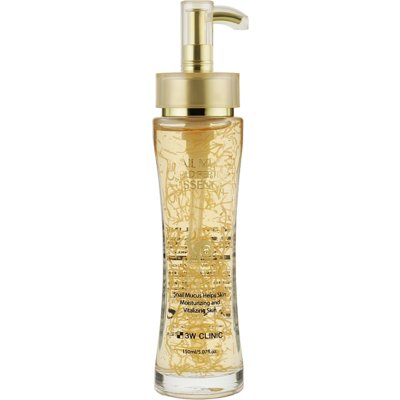 Восстанавливающая эссенция с улитковым муцином и пептидами 3W Clinic Snail Mucus Gold Peptide Essence