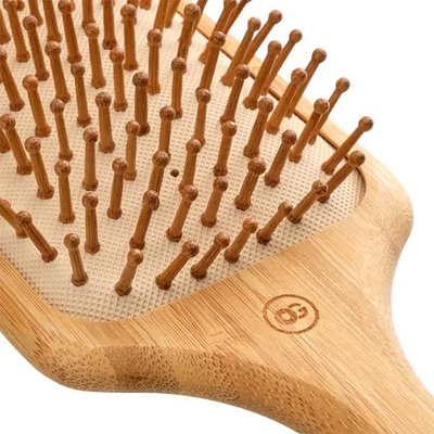 Щітка для волосся квадратна, бамбук Olivia Garden Bamboo Touch Detangle Massage L