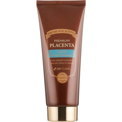 Пенка для умывания с плацентой 3W Clinic Premium Placenta Clear Foam Cleansing