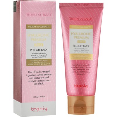 Маска-пленка для лица Byanig Hyaluronic Premium Gold Peel Off Pack