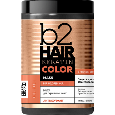 Маска для окрашенных волос b2Hair Keratin Color Mask
