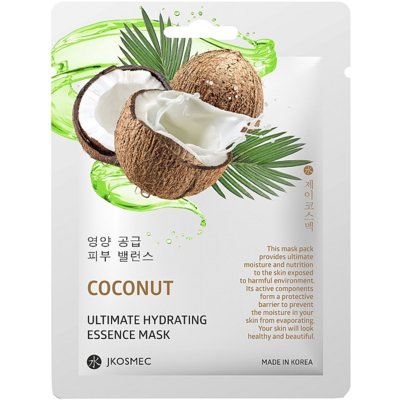 Ежедневная увлажняющая маска с экстрактом кокоса Jkosmec Coconut Ultimate Hydrating Essence Mask