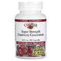 Суперконцентрат клюквы / Cranberry Concentrate, Natural Factors, 500 мг, 90 капсул