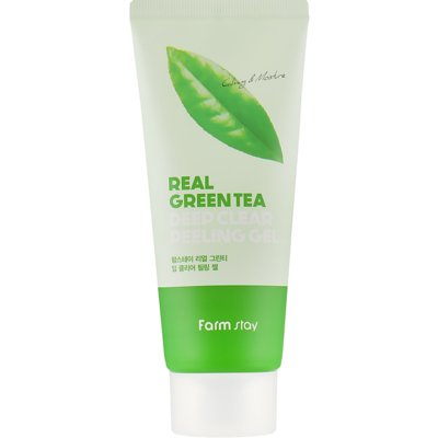 Глубоко очищающий пилинг-гель для лица FarmStay Green Tea Deep Clear Peeling Gel