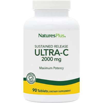 Ультра С с замедленным высвобождением / Ultra-C, Nature's Plus, 2000 мг, 90 таблеток