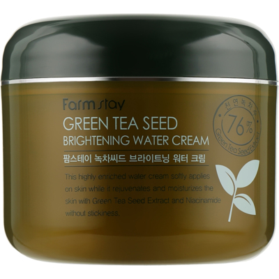 Осветляющий крем с зеленым чаем FarmStay Green Tea Seed Whitening Water Cream