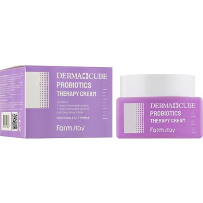 Антивозрастной крем для лица с пробиотиками FarmStay Derma Cube Probiotics Therapy Cream