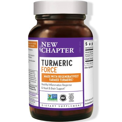 Куркума / Turmeric Force, New Chapter, 400 мг, 60 капсул