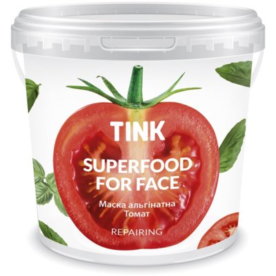 Маска альгинатная восстановительная «Томат и пептиды» Tink SuperFood For Face Alginate Mask