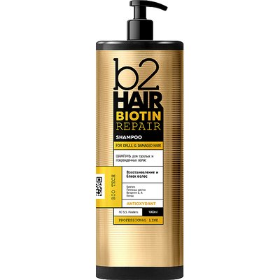 Шампунь для тусклых и поврежденных волос b2Hair Biotin Repair Shampoo