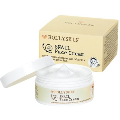 Смягчающий крем для лица с муцином улитки Hollyskin Snail Face Cream