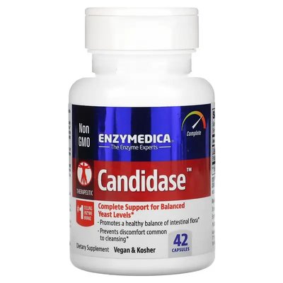 Противокандидное средство / Candidase Extra Strength, Enzymedica, 42 капсулы