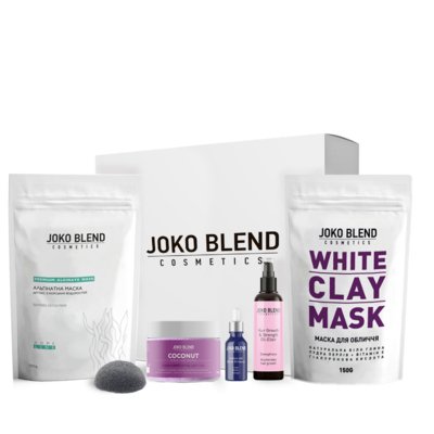 Набор Relax Gift Pack Joko Blend (маска для лица, альгинатная маска, скраб для тела, масло эликсир для роста волос, масло для ресниц и бровей)