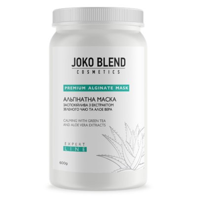 Альгинатная маска успокаивающая с экстрактом зеленого чая и алоэ вера Joko Blend Premium Alginate Mask