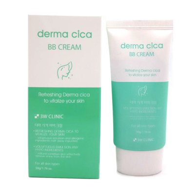 ВВ-крем для лица с центелой 3W Clinic Derma Cica BB Cream