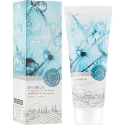 Пенка для умывания 3W Clinic Collagen Foam Cleansing