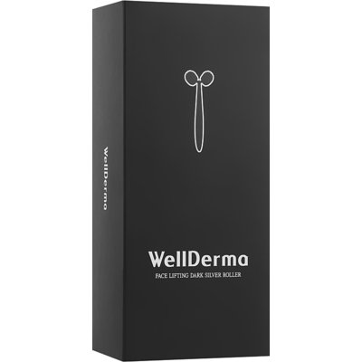 Роликовый массажер для лица Wellderma Face Lifting Dark Silver Roller