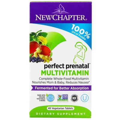 Мультивитаминный комплекс для беременных / Perfect Prenatal, New Chapter, 48 таблеток