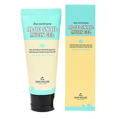 Гель для обличчя з алое і равликовим муцином The Skin House Aloe Snail Mucin Gel