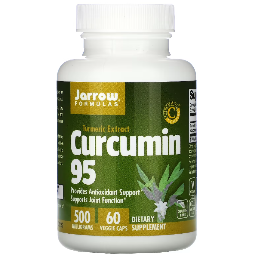 Куркумін 95 / Curcumin 95, Jarrow Formulas, 500 мг, 60 капсул