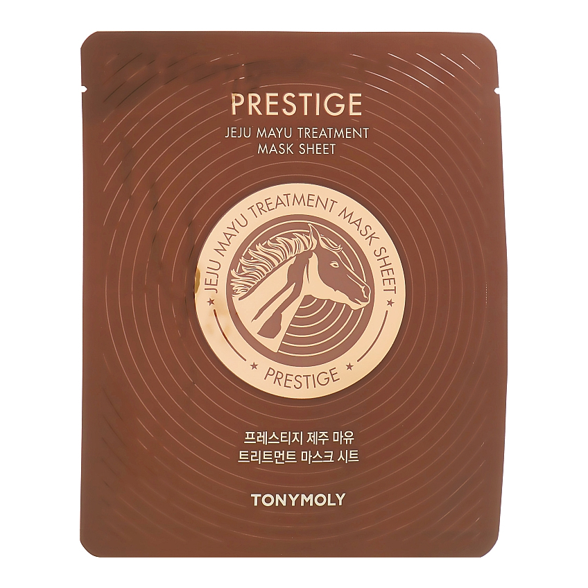 Лечебная тканевая маска с лошадиным жиром Tony Moly Prestige Jeju Mayu Treatment Mask Sheet