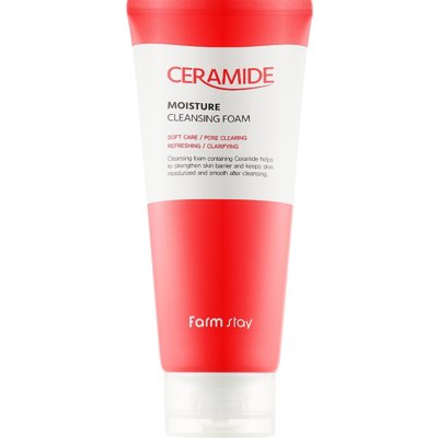 Увлажняющая пенка для умывания с керамидами FarmStay Ceramide Moisture Cleansing Foam
