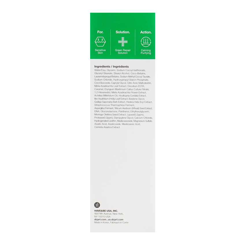 Ензимна пінка для обличчя Dr.Jart+ Cicapair Enzyme Cleansing Foam