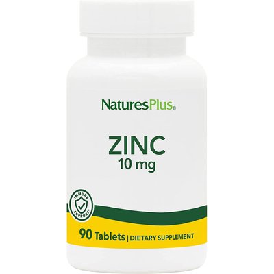 Цинк / Zinc, Nature's Plus, 10 мг, 90 таблеток