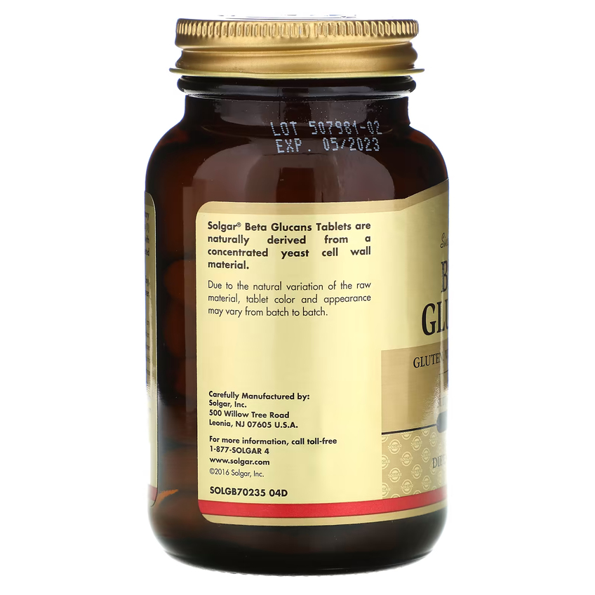 Бета глюкан / Beta Glucans, Solgar, 200 мг, 60 таблеток