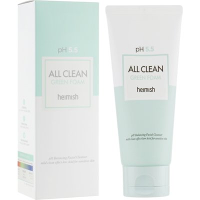 Очищувальна пінка для обличчя Heimish All Clean Green Foam pH 5.5