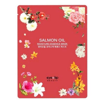 Тканевая маска разглаживающая с экстрактом лососевого масла Eyenlip Salmon Wrinkle Essence Mask
