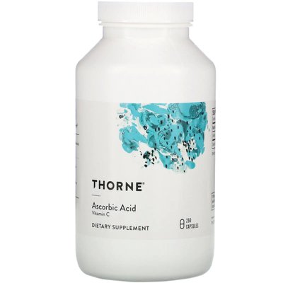 Вітамін С / Ascorbic Acid, Thorne Research, 1000 мг, 250 капсул