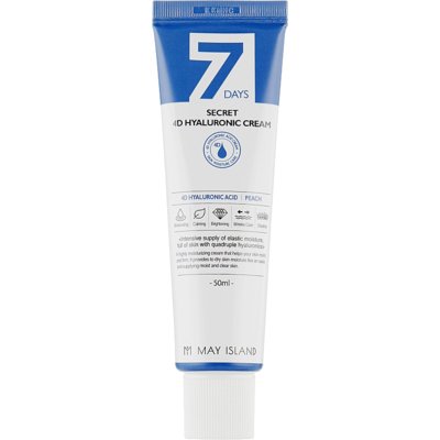 Увлажняющий крем с 4 видами гиалуроновой кислоты May Island 7 Days Secret 4D Hyaluronic Cream