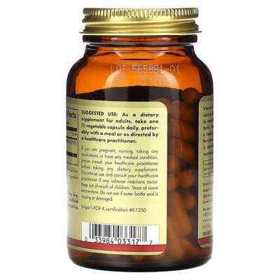 Вітамін D3 (холекальциферол) / Vitamin D3 (Cholecalciferol), Solgar, 55 мкг (2200 МО), 100 вегетаріанських капсул