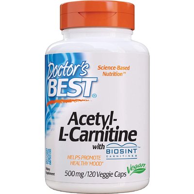 Ацетил-L-карнитин с карнитинами / Acetyl-L-Carnitine with Biosint Carnitines, Doctor's Best, 500 мг, 120 капсул