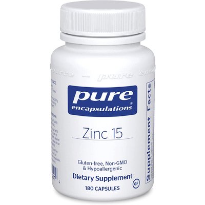 Пиколинат цинка / Zinc, Pure Encapsulations, 15 мг, 180 капсул